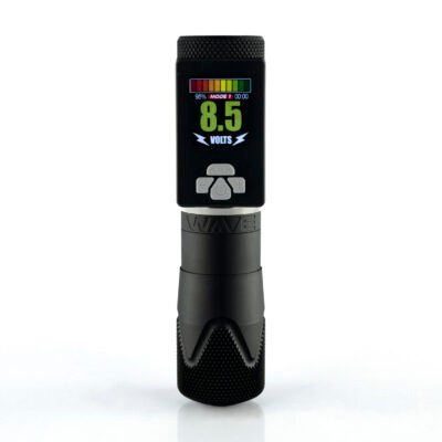 arx-wave-wireless-tattoomachine-ARX-Wave Premium-pack 3.5mm-3,5mmstroke-black-aluminium-bright-screen-swedish-tattoo-supply-spicycollective-spicytattoosupplies.se