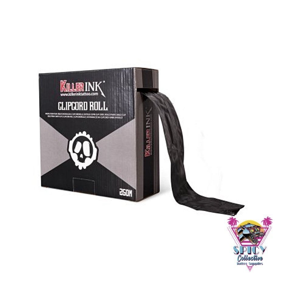 Clip Cord Rollen Schwarz Killer Ink