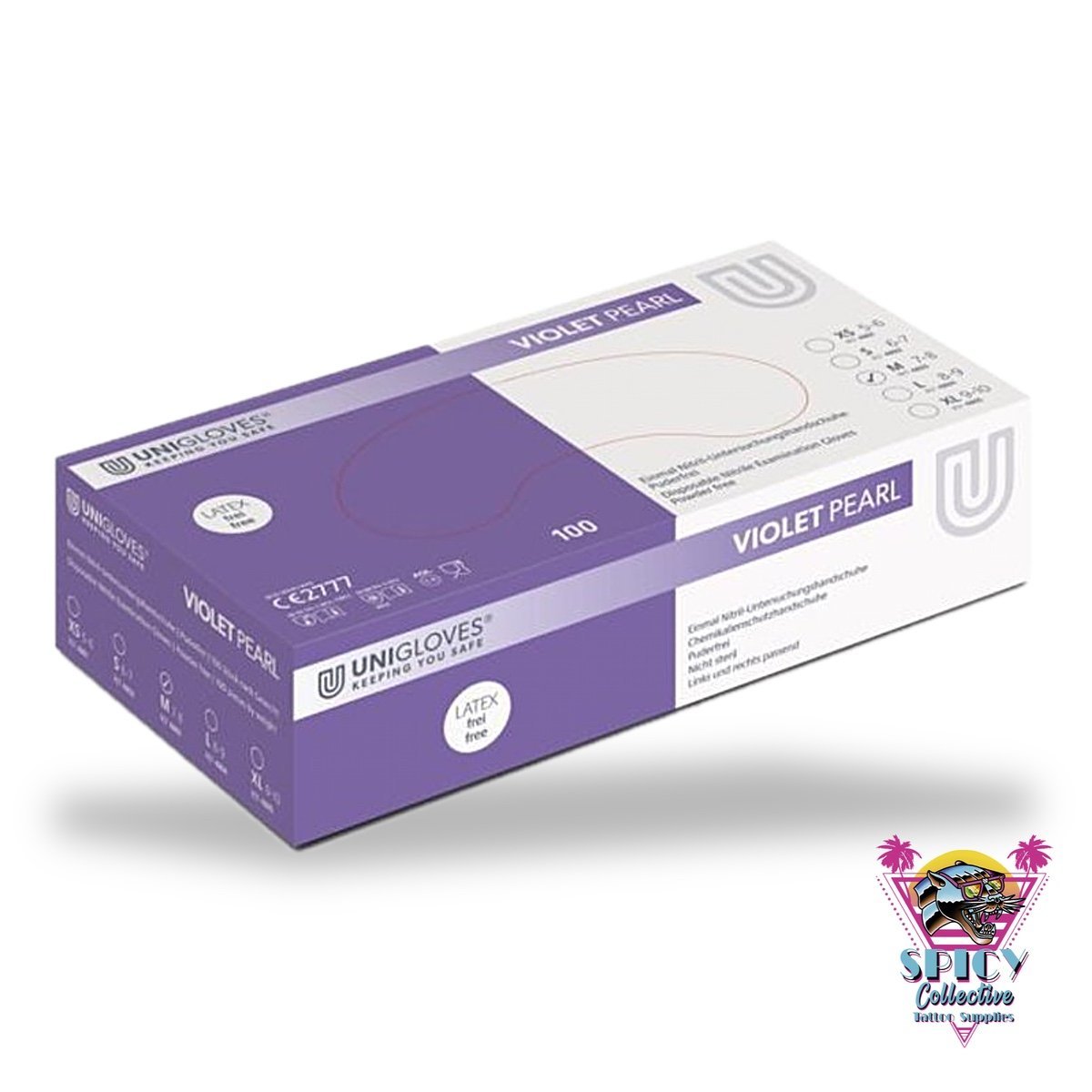 Unigloves Lila Perle Nitril-Handschuh